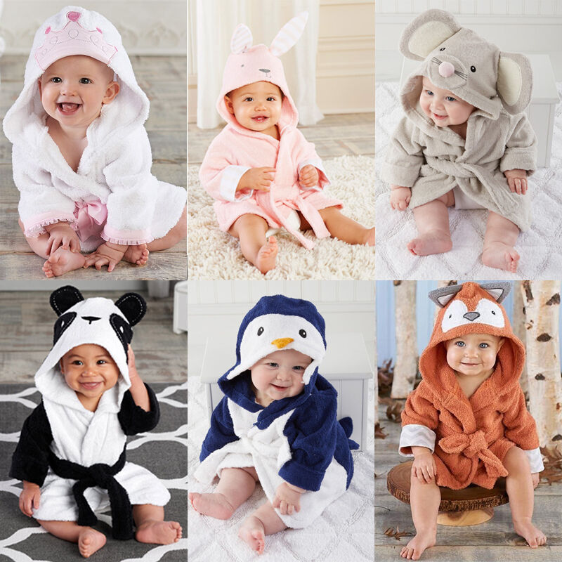 Baby Robe Animal Design with Hoodie